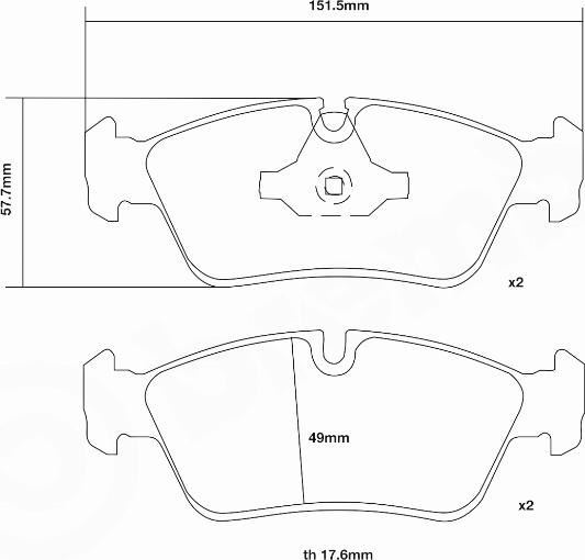 Brembo 07.B314.33 - Kit de plaquettes de freins de haute performance cwaw.fr