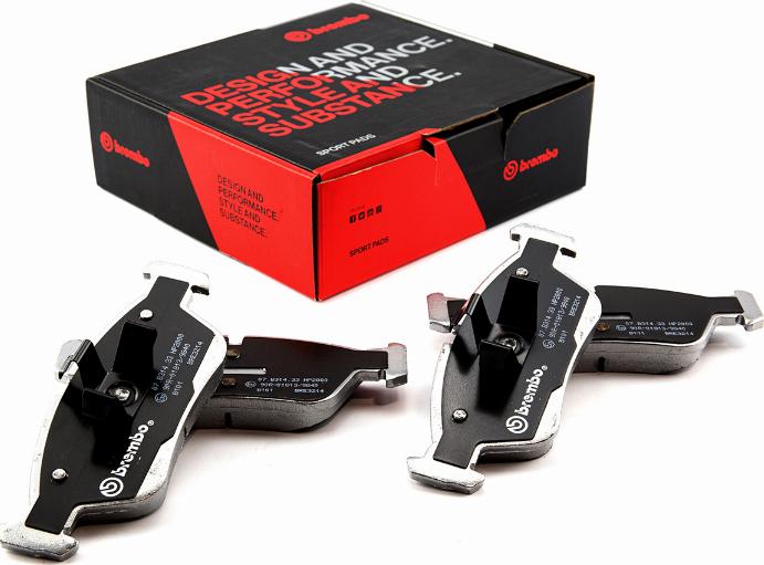 Brembo 07.B314.33 - Kit de plaquettes de freins de haute performance cwaw.fr