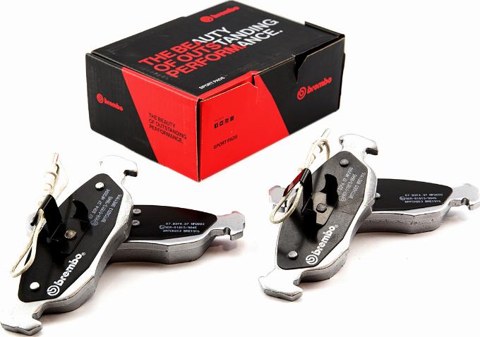 Brembo 07.B314.37 - Kit de plaquettes de freins de haute performance cwaw.fr