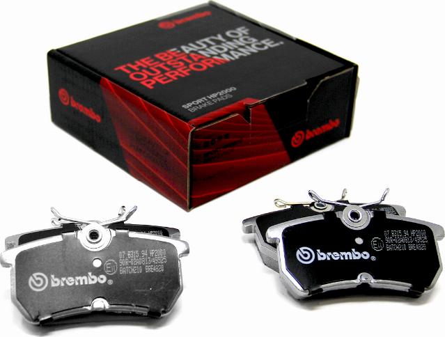 Brembo 07.B315.94 - Kit de plaquettes de freins de haute performance cwaw.fr