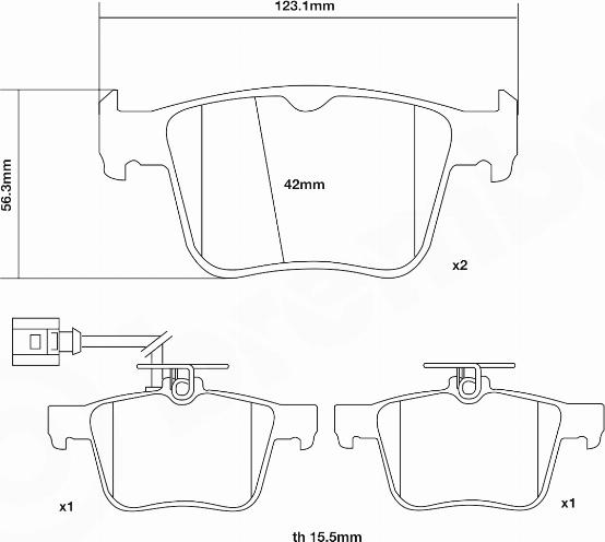 Brembo 07.B315.93 - Kit de plaquettes de freins de haute performance cwaw.fr