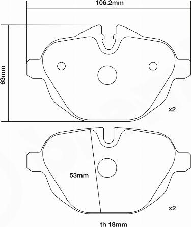 Brembo 07.B315.49 - Kit de plaquettes de freins de haute performance cwaw.fr