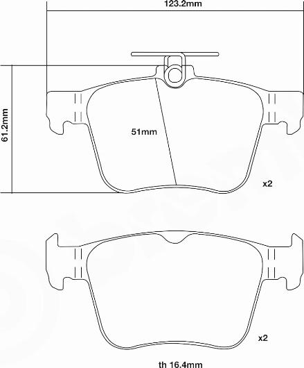 Brembo 07.B315.41 - Kit de plaquettes de freins de haute performance cwaw.fr