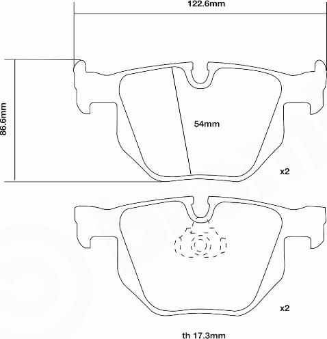 Brembo 07.B315.48 - Kit de plaquettes de freins de haute performance cwaw.fr