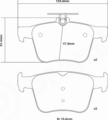 Brembo 07.B315.42 - Kit de plaquettes de freins de haute performance cwaw.fr