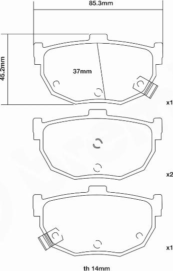 Brembo 07.B315.12 - Kit de plaquettes de freins de haute performance cwaw.fr