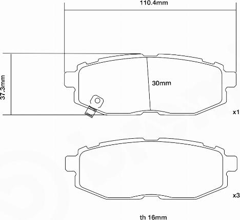 Brembo 07.B315.39 - Kit de plaquettes de freins de haute performance cwaw.fr