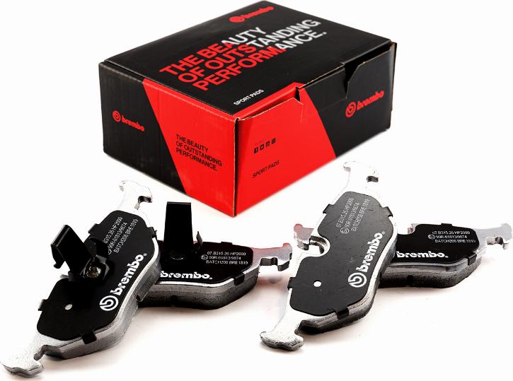 Brembo 07.B315.26 - Kit de plaquettes de freins de haute performance cwaw.fr