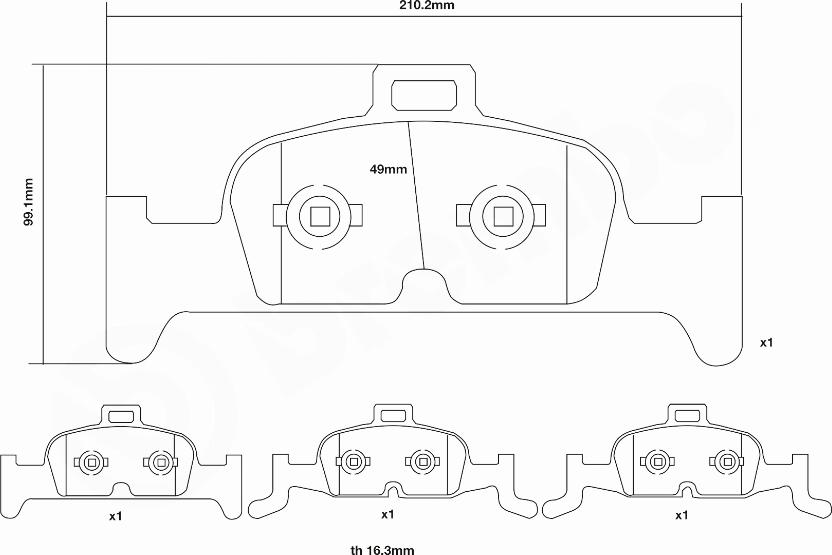 Brembo 07.D435.40 - Kit de plaquettes de freins de haute performance cwaw.fr