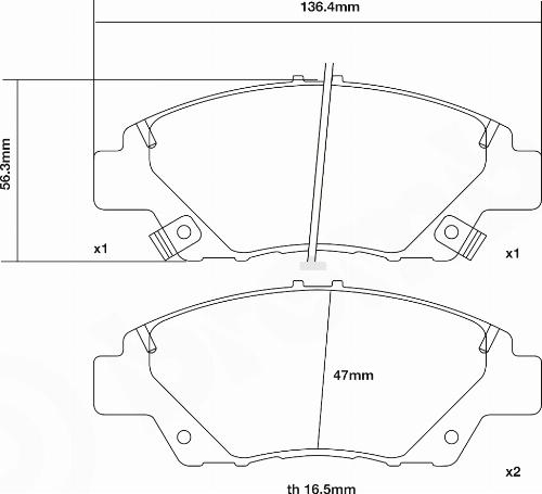 Brembo 07.D435.55 - Kit de plaquettes de freins de haute performance cwaw.fr