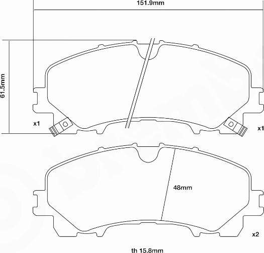 Brembo 07.D435.58 - Kit de plaquettes de freins de haute performance cwaw.fr