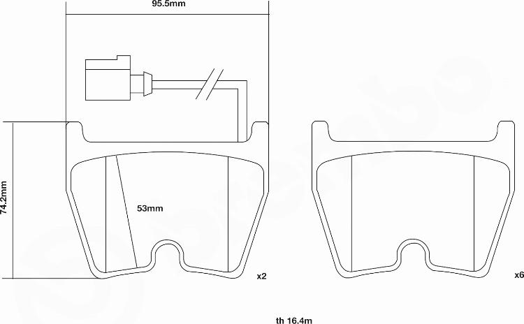 Brembo 07.D435.65 - Kit de plaquettes de freins de haute performance cwaw.fr