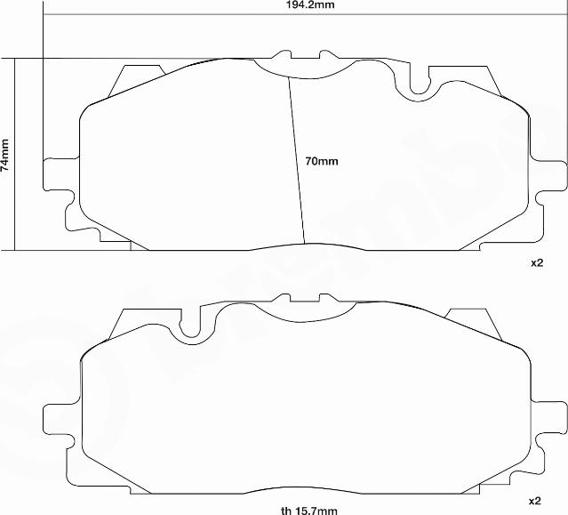 Brembo 07.D435.61 - Kit de plaquettes de freins de haute performance cwaw.fr