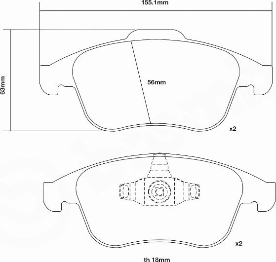 Brembo 07.D435.68 - Kit de plaquettes de freins de haute performance cwaw.fr