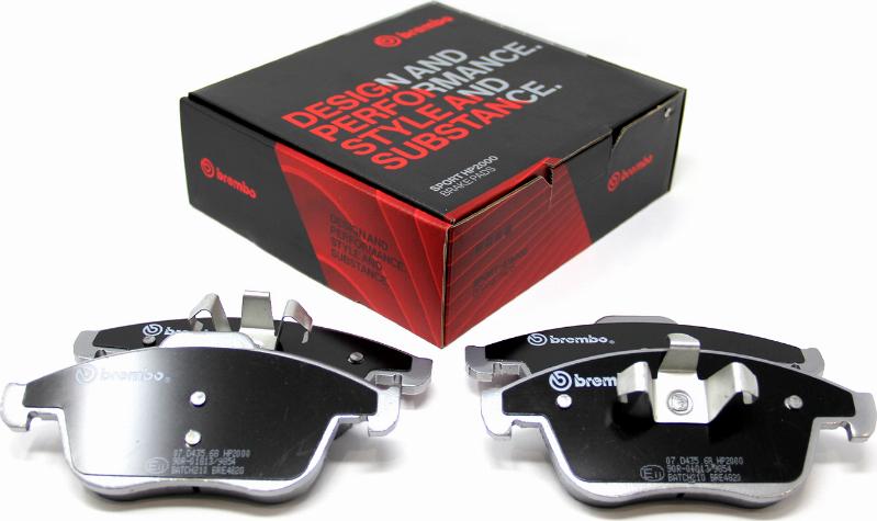 Brembo 07.D435.68 - Kit de plaquettes de freins de haute performance cwaw.fr