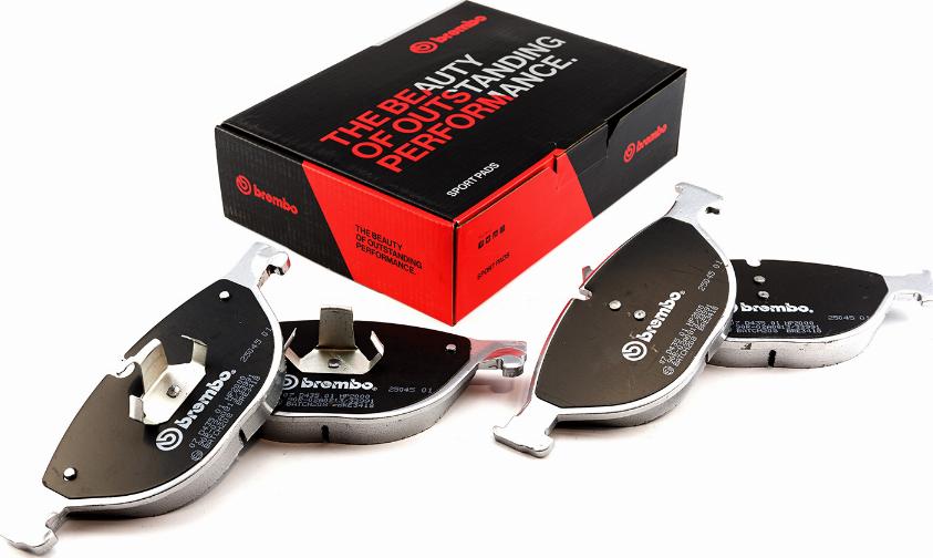 Brembo 07.D435.01 - Kit de plaquettes de freins de haute performance cwaw.fr