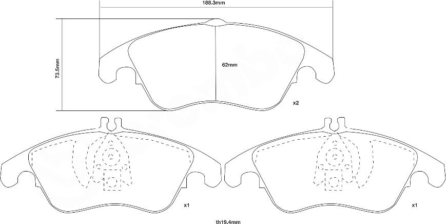 Brembo 07.D435.08 - Kit de plaquettes de freins de haute performance cwaw.fr