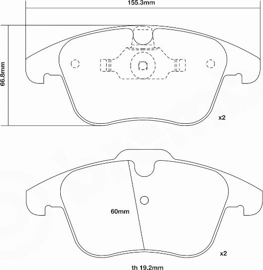 Brembo 07.D435.03 - Kit de plaquettes de freins de haute performance cwaw.fr