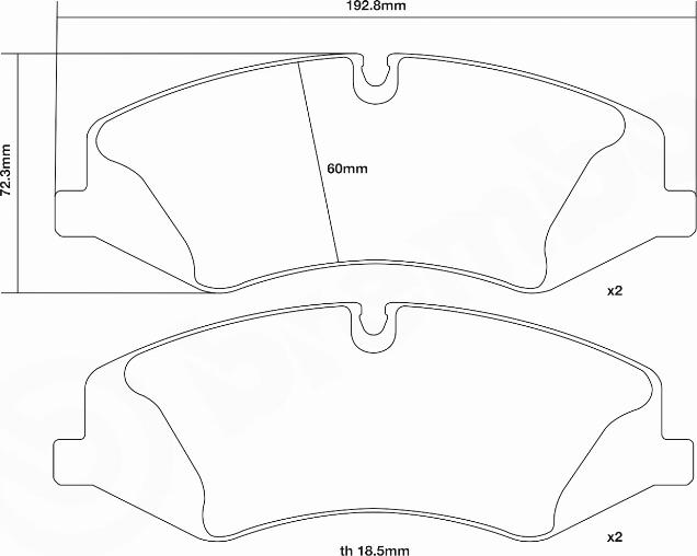 Brembo 07.D435.02 - Kit de plaquettes de freins de haute performance cwaw.fr