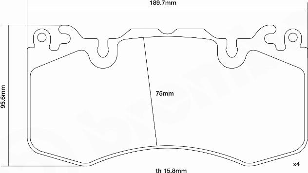 Brembo 07.D435.11 - Kit de plaquettes de freins de haute performance cwaw.fr