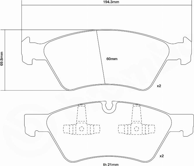 Brembo 07.D435.17 - Kit de plaquettes de freins de haute performance cwaw.fr