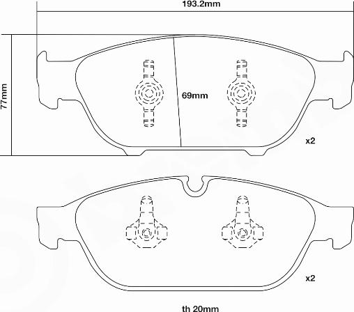 Brembo 07.D435.23 - Kit de plaquettes de freins de haute performance cwaw.fr