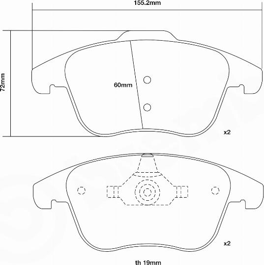 Brembo 07.D435.75 - Kit de plaquettes de freins de haute performance cwaw.fr