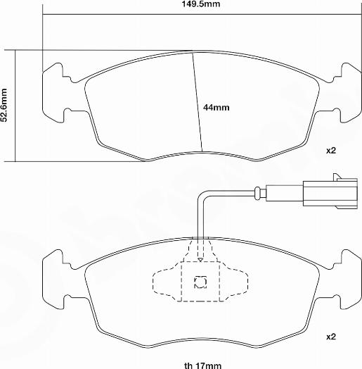 Brembo 07.D435.72 - Kit de plaquettes de freins de haute performance cwaw.fr