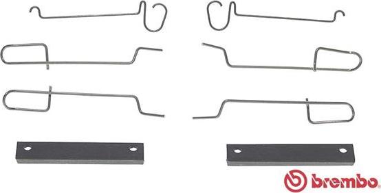 Brembo A 02 300 - Kit d'accessoires, plaquette de frein à disque cwaw.fr