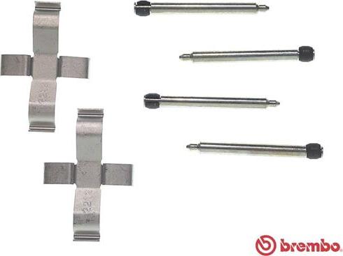 Brembo A 02 295 - Kit d'accessoires, plaquette de frein à disque cwaw.fr