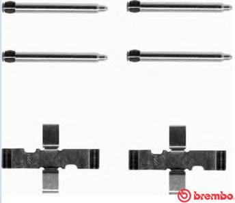 Brembo A 02 248 - Kit d'accessoires, plaquette de frein à disque cwaw.fr