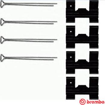 Brembo A 02 256 - Kit d'accessoires, plaquette de frein à disque cwaw.fr