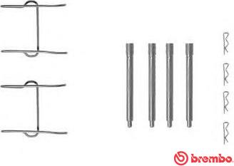 Brembo A 02 281 - Kit d'accessoires, plaquette de frein à disque cwaw.fr