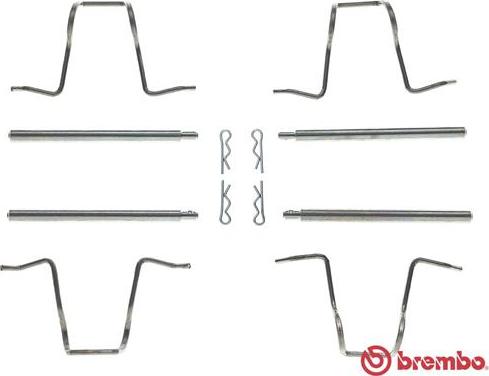 Brembo A 02 274 - Kit d'accessoires, plaquette de frein à disque cwaw.fr