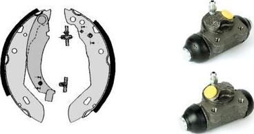 Brembo H 68 024 - Jeu de mâchoires de frein cwaw.fr