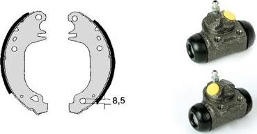 Brembo H 68 025 - Jeu de mâchoires de frein cwaw.fr