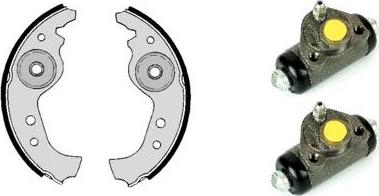 Brembo H 23 001 - Jeu de mâchoires de frein cwaw.fr