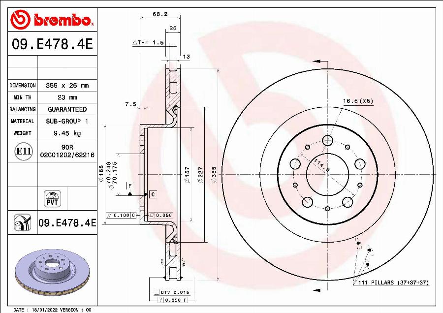 Brembo KT 08 042 - Kit de freins, frein à disques cwaw.fr