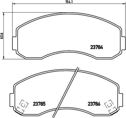 Brembo P 99 003 - Kit de plaquettes de frein, frein à disque cwaw.fr