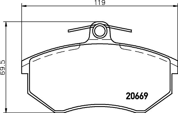 Brembo P 99 026 - Kit de plaquettes de frein, frein à disque cwaw.fr