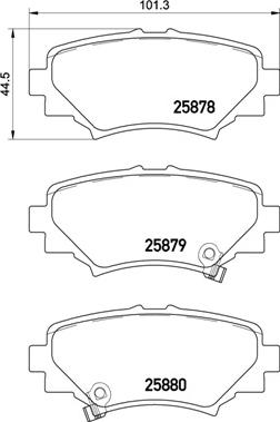 Brembo P 49 049 - Kit de plaquettes de frein, frein à disque cwaw.fr