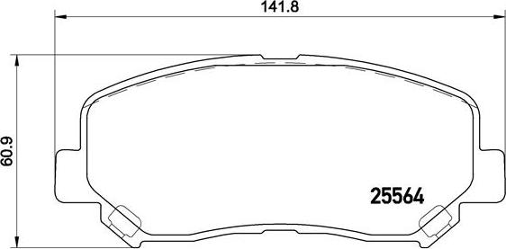 Brembo P 49 045 - Kit de plaquettes de frein, frein à disque cwaw.fr