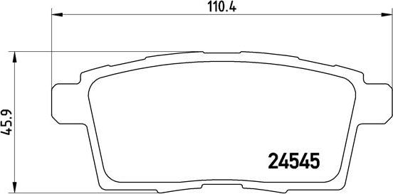 Brembo P 49 041 - Kit de plaquettes de frein, frein à disque cwaw.fr