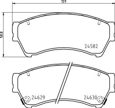 Brembo P 49 060 - Kit de plaquettes de frein, frein à disque cwaw.fr