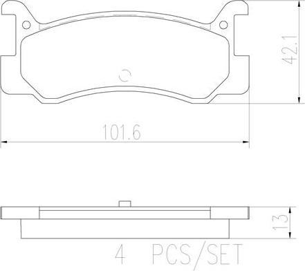 Brembo P49005N - Kit de plaquettes de frein, frein à disque cwaw.fr