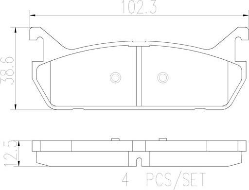 Brembo P49015N - Kit de plaquettes de frein, frein à disque cwaw.fr