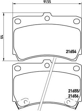 Brembo P 49 016 - Kit de plaquettes de frein, frein à disque cwaw.fr