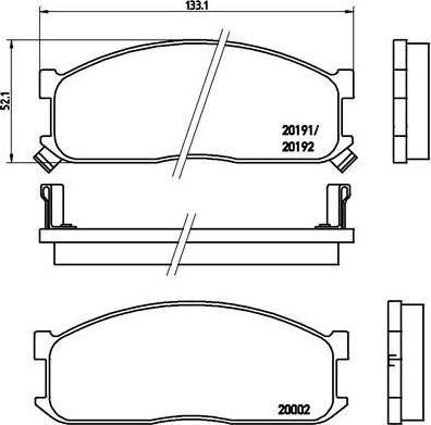 Brembo P 49 010 - Kit de plaquettes de frein, frein à disque cwaw.fr