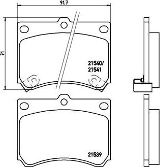 Brembo P 49 011 - Kit de plaquettes de frein, frein à disque cwaw.fr