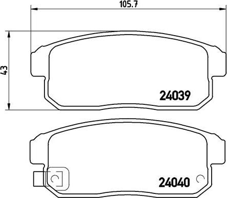 Brembo P 49 035 - Kit de plaquettes de frein, frein à disque cwaw.fr